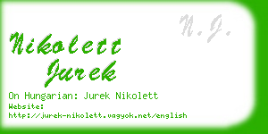 nikolett jurek business card